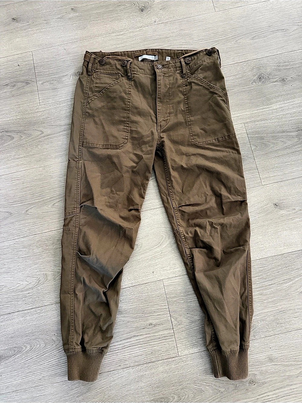 Vince Mixed Media Slouchy Utility Joggers